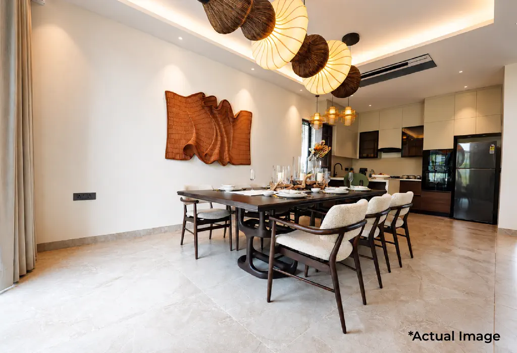 AVACASA by Lumora Estates, dining area: actual image supplied by the developer