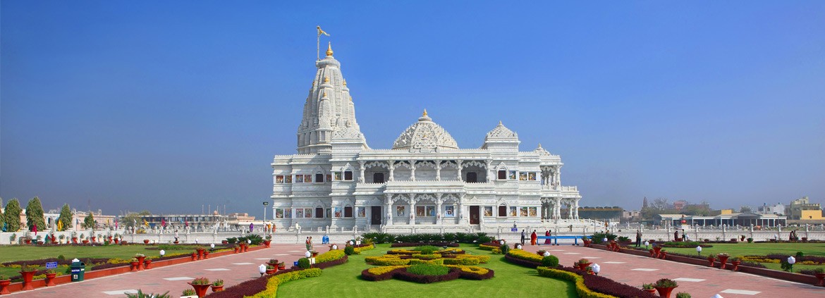 Prem Mandir in Vrindavan, illustrating the wider Braj region